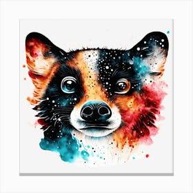 Galaxy Dog Canvas Print