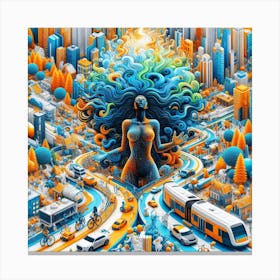 Cityscape 3 Canvas Print