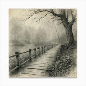 Bridge Over The River Canvas Print