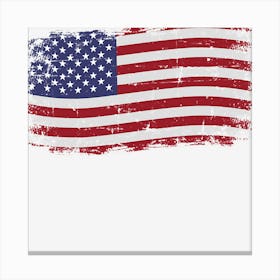 Us American Flag Vintage For Independence Day On 4th Of July Canvas Print