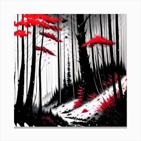 Red Woods Canvas Print