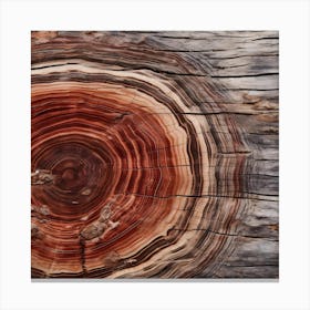 Texture Of A Petrified Wood surface Canvas Print