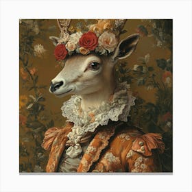 Deer Art Canvas Print