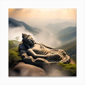 Sleeping Budhha Canvas Print