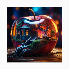 House In The Apple 1 Canvas Print