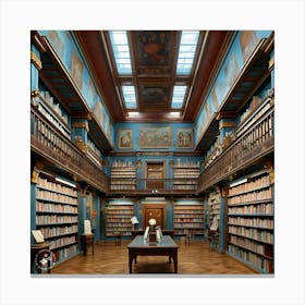 Library Of The University Of Vienna Canvas Print
