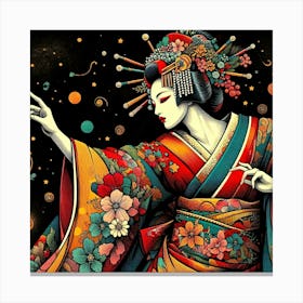 Japan Geisha Visual 12 Canvas Print