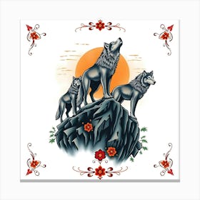 Howling Wolf Canvas Print