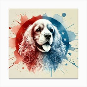 Watercolor English Cocker Spaniel 1 Canvas Print