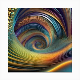 Spiral Spiral Spiral color twirl Canvas Print