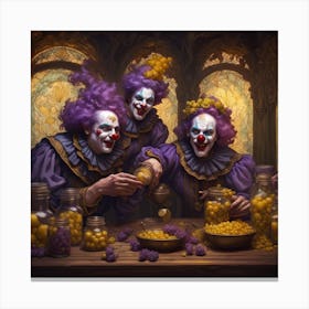 Clowns Canvas Print