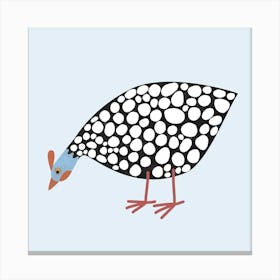 Dotty Guineafowl Bird Canvas Print