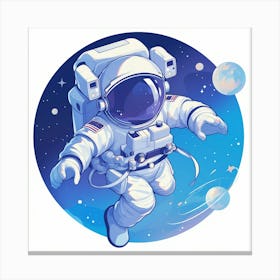 Astronaut In Space 23 Canvas Print