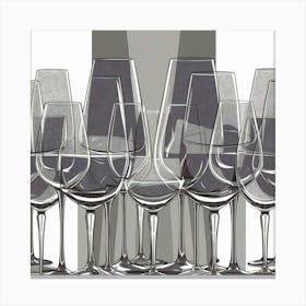 A Captivating Illustration Of Grey Wine Glasses Ar Nyy9xpiurjemefxd Rrtng Agrku1mctd Ekcqxv Ionq Canvas Print