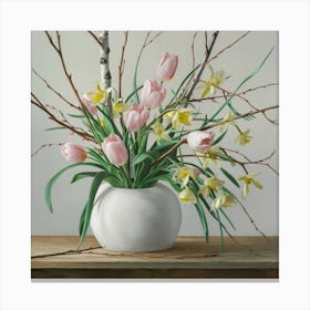 Spring Tulips Canvas Print