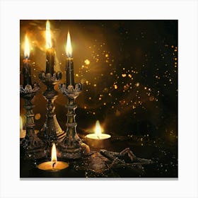 Occult Candles Canvas Print