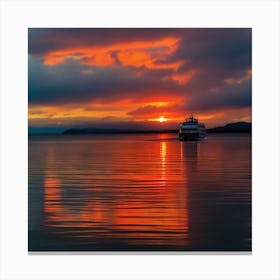 Sunset On The Water 35 Canvas Print