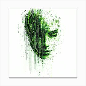 Matrix.Generated AI. Wall Art Print Lienzo