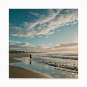 Default Sky Ocean Beach Art 2 Canvas Print