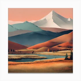 Mountain Landscape Canvas Print