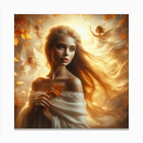 Angels Of Autumn Canvas Print