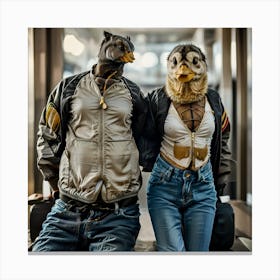 Eagle Couple Canvas Print