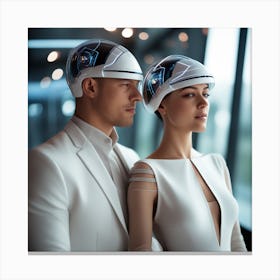 Futuristic Couple 137 Canvas Print