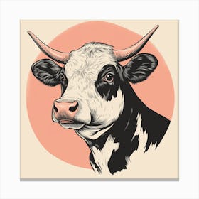 Cow Illustration Stampe su tela