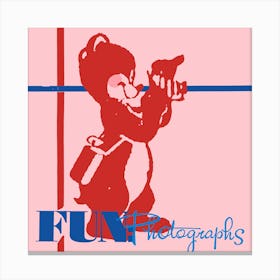 Fun Photography | Vintage Camera Logo Canvas Print