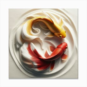 Chinese Koi Fish Canvas Print