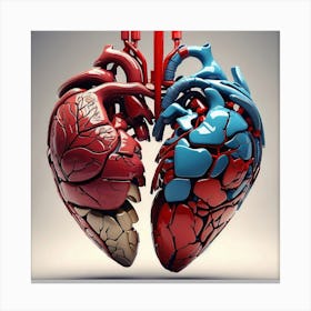 Two Hearts Canvas Print