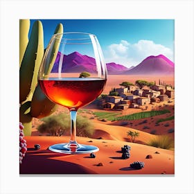 Wine In The Desert Canvas Print