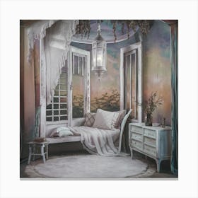 Shabby Chic Bedroom 2 Canvas Print