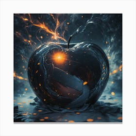 Black apple Canvas Print