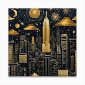 NYC Lights Canvas Print