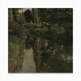 River In The Woods 1 Canvas Print