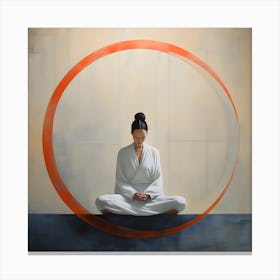 Women Meditating Abstracts By Csaba Fikker 13 Canvas Print