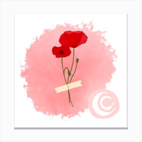 Poppy (Water Flower) Canvas Print