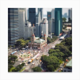Cityscape Of Singapore Canvas Print