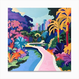 Abstract Park Collection Royal Botanic Gardens Sydney 3 Canvas Print