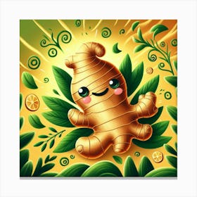 Ginger Octopus Canvas Print