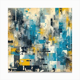Abstract Textured Painting Canvas Print