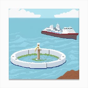 Pixel Art Canvas Print