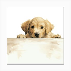 Golden Retriever Puppy 3 Canvas Print