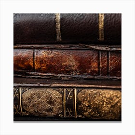 Old Books On A Table 8 Canvas Print