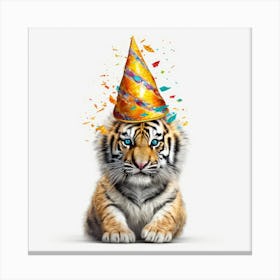 Birthday Tiger 1 Canvas Print