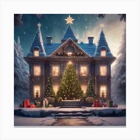 Christmas House 63 Canvas Print