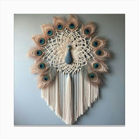 Peacock Tail Inspired (3) Canvas Print