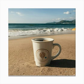 Coffee On The Beach 27 Canvas Print