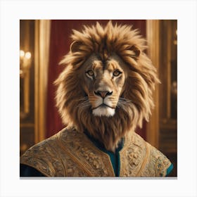 Silly Animals Series Lion 1 Canvas Print